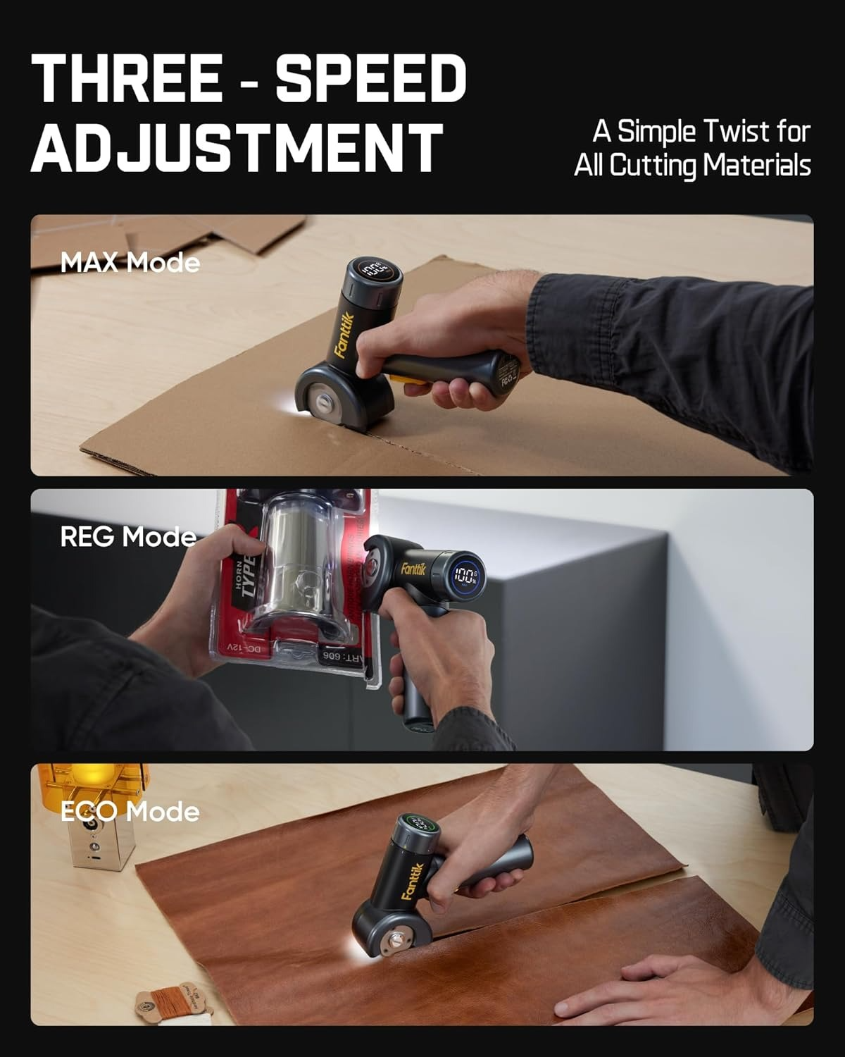 Cordless Electric Scissors, Rechargeable with LED Light & Quick Blade Swap